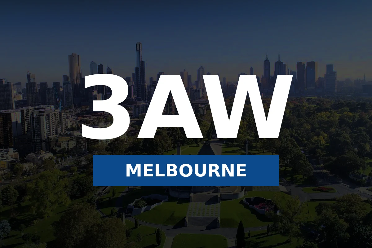 3AW Melbourne radio interview branding
