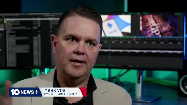 Mark Vos on National Channel 10 News discussing AI and its use cases, including how AI was used to create a COVID vaccine